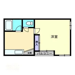 花ノ宮アパート【0302号室】の間取り