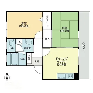 フォブール新居【0303号室】の間取り