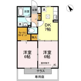 T・Iセジュール【0101号室】の間取り