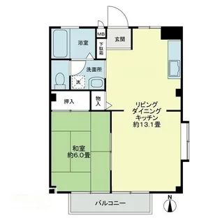 フォブール円座Ⅱ【0201号室】の間取り
