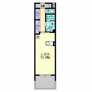 リンヒナーノh+【0102号室】の間取り