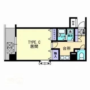 リマーク上之町【0705号室】の間取り