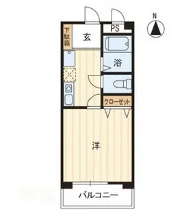 グランディⅡ【0102号室】の間取り