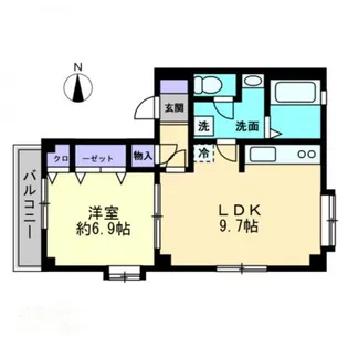 サングランディーN【0204号室】の間取り