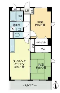 フィネス松縄【0201号室】の間取り