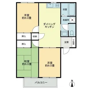 フォブールK・T(A)【201号室】の間取り