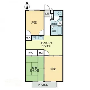 フォブール大井A【0103号室】の間取り