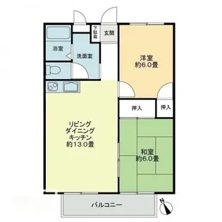 フォブール勅使A【201号室】の間取り
