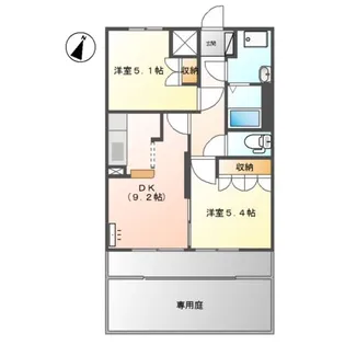 ボヌール【1階】の間取り
