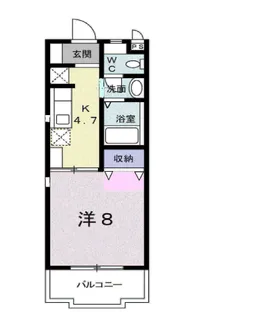 クレア・ド・ルーン庄内【1階】の間取り