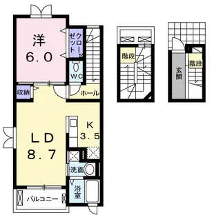 エストレーラⅠ A【3階】の外観