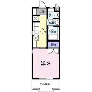 クレア・ド・ルーン庄内【2階】の間取り