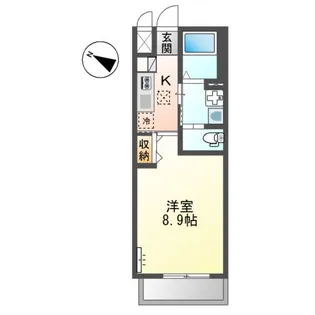 エスパスコンフォー【1階】の間取り