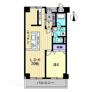 ノースポイントハイツ【7階】の間取り