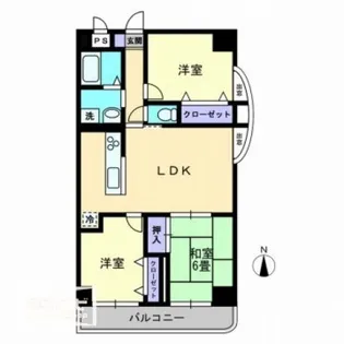 レイクウエスト【7階】の間取り