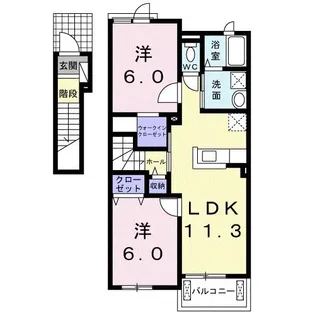 リーリエ Ⅱ【2階】の間取り