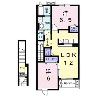 グランデ カーサA【2階】の間取り