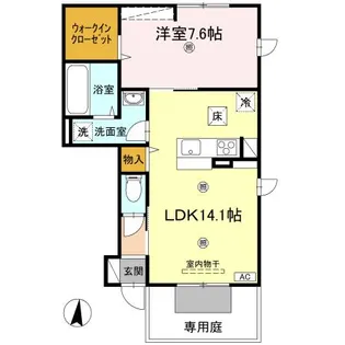 レグルス B棟【106号室】の間取り