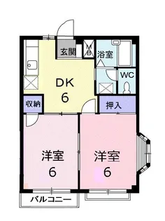 西原エルデイム【2階】の間取り
