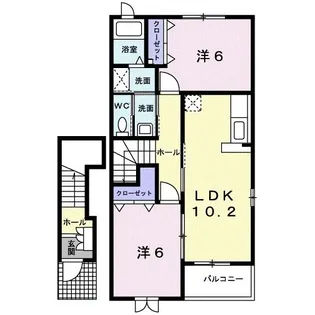 ヴィラージュⅣ【2階】の間取り