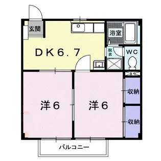 ミューズ松本Ⅴ【2階】の間取り