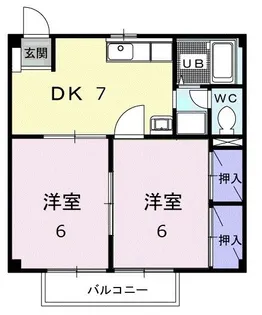 ミューズ松本Ⅲ【2階】の間取り