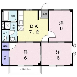 ハイツトミー【1階】の間取り