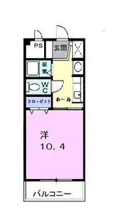 サンライズ宮川【302号室】の間取り