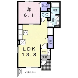 グリーン ハイツ【1階】の間取り