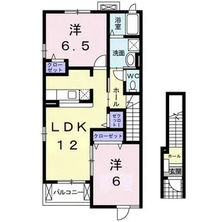 グランデ カーサE【2階】の間取り