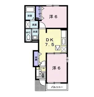 アンダンテA【1階】の間取り
