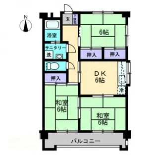 コーポニューデリ【3階】の間取り