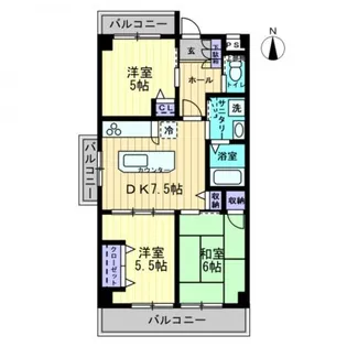 モアガーデンⅡ【3階】の間取り