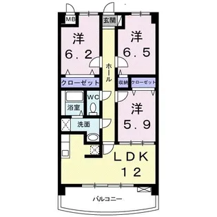 サンライズ 新池【203号室】の間取り