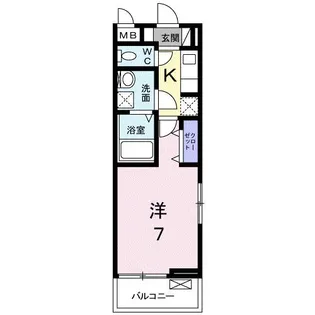 ディアコート 宮脇【3階】の間取り