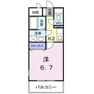 フルール・M【1階】の間取り