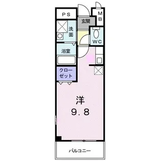 パークサイド今里【1階】の間取り