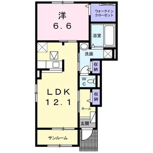 Sキャメロン Ⅱ【1階】の間取り