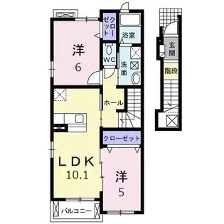 サンセレーノ Ⅰ【2階】の間取り