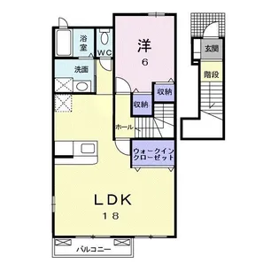 フォンモンターニュⅡB【2階】の間取り