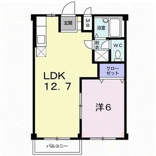 エルディム屋島【2階】の間取り