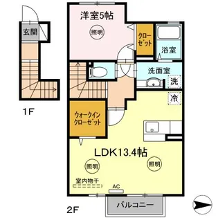 サウザンド・チカラ【2階】の間取り