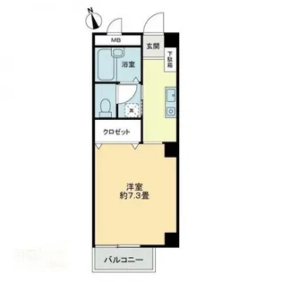 フォブールKS【2階】の間取り