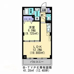 パークサイドヒルズ伏石【1階】の間取り