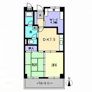 ノースポイントハイツ【5階】の間取り