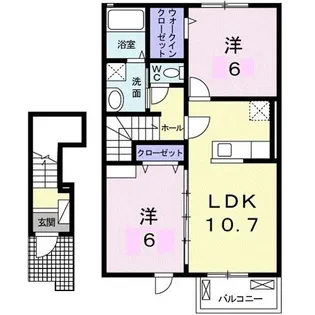 ガーデンプレイスC【202号室】の間取り