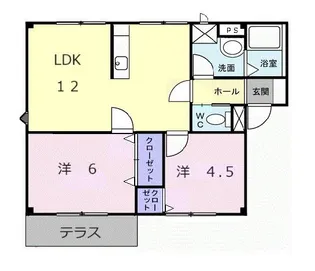 プラドール裕 D【1階】の間取り