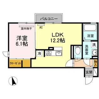 ローリエアベニュー【2階】の間取り