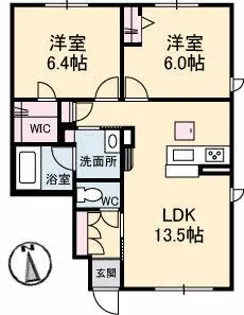 シャーメゾン ATO Ⅰ棟【101号室】の間取り