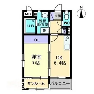 Luonto Kitacho【1階】の間取り